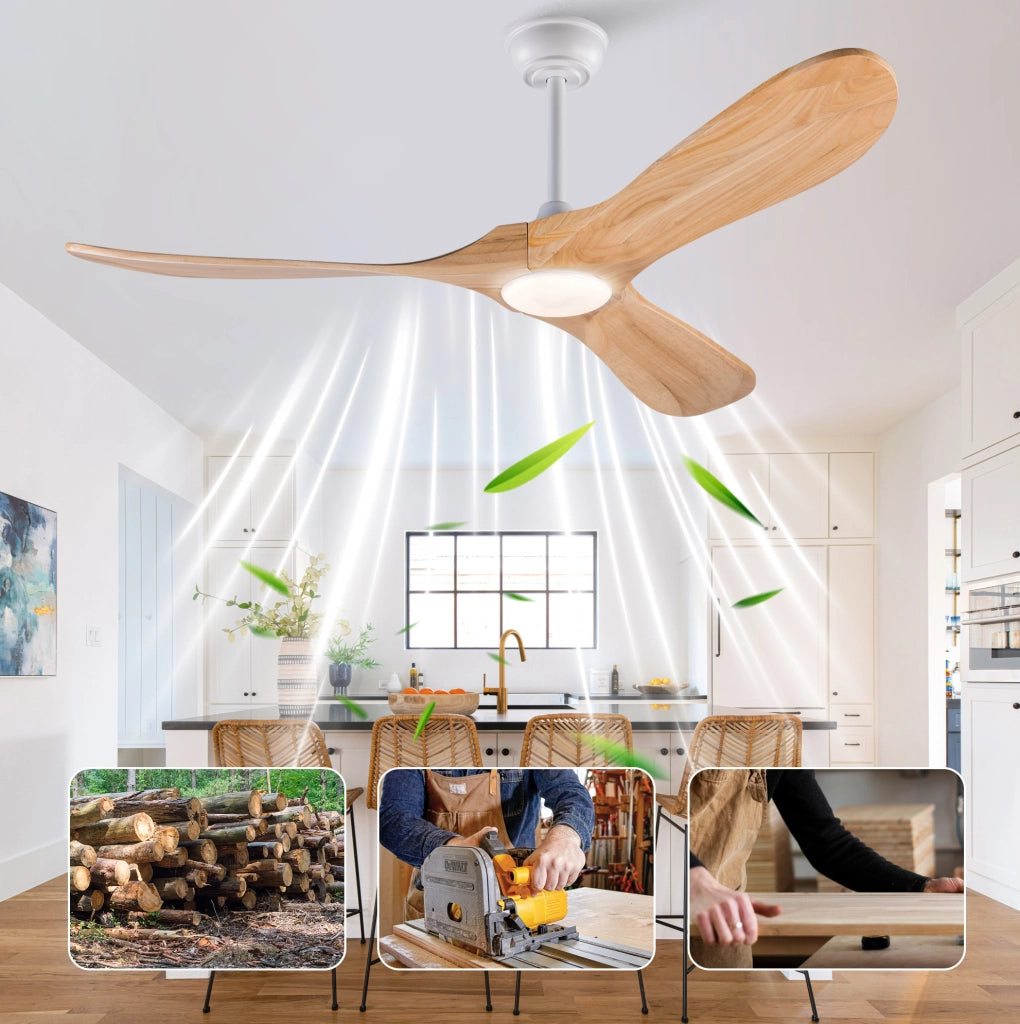 Ventilatore da soffitto da 52 pollici con luce e telecomando