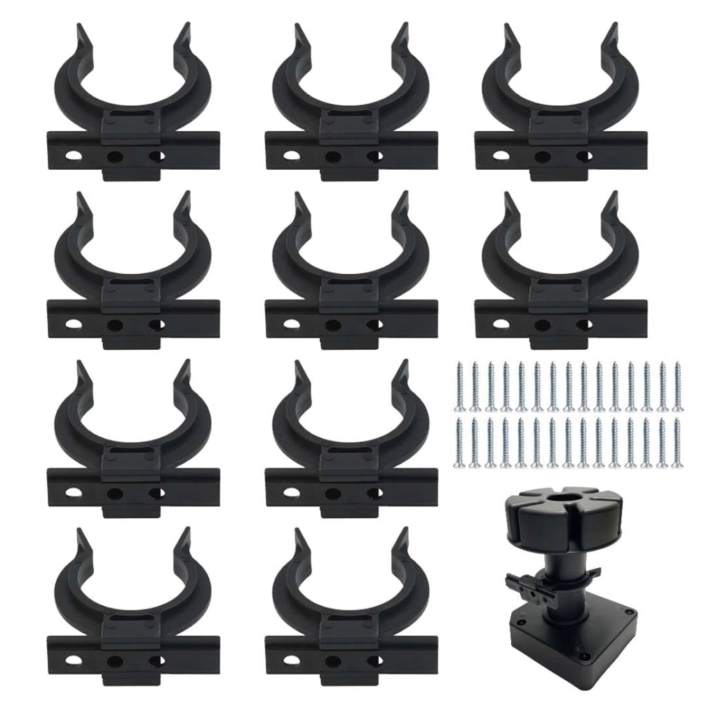 10 clip per battiscopa da cucina, 27 mm, in ABS, per piedini regolabili da 27–33 mm