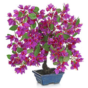 Pianta artificiale Bougainvillea in vaso di Vetroceramica, 47 cm, color lilla/rosa