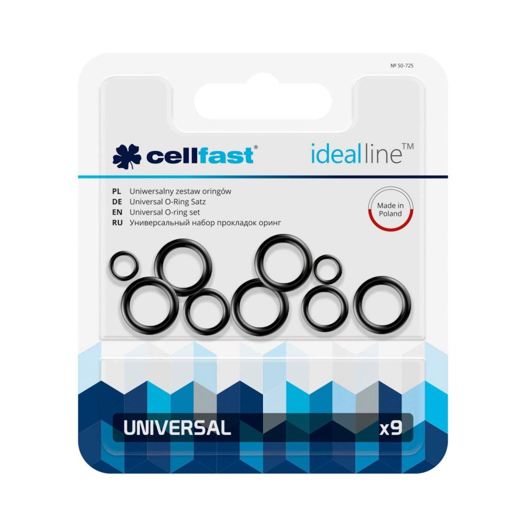 Set di 9 guarnizioni O-ring per impianti idraulici