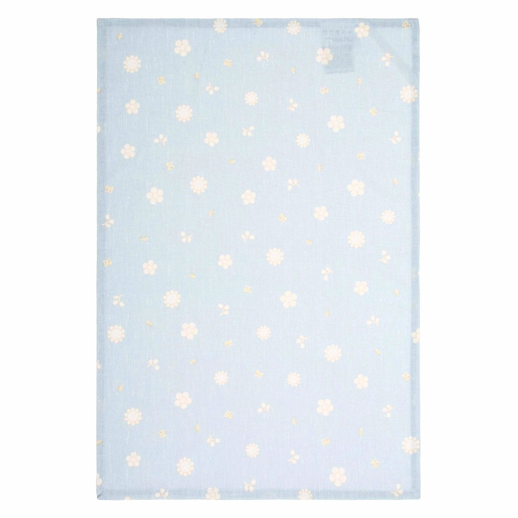 Set di 4 strofinacci da cucina con cesto, 100% cotone, 40x60 cm