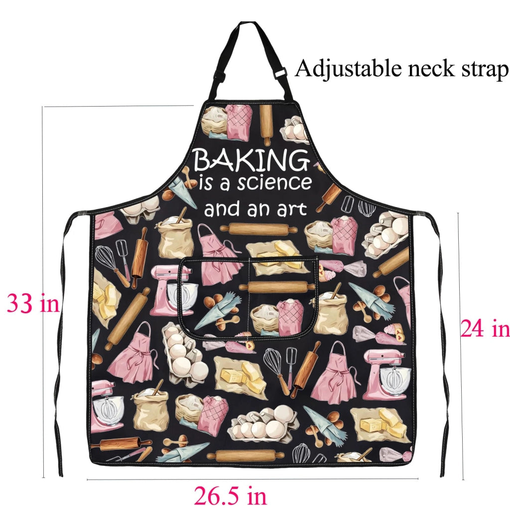 Grembiule con tasche, impermeabile, resistente agli oli, dimensioni 72 x 68 cm, unisex
