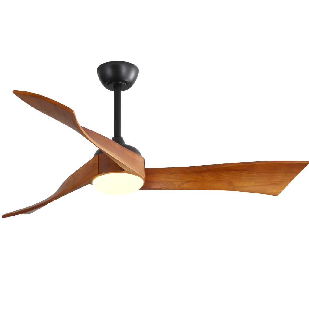 Ventilatore da soffitto 132 cm nero con motore DC, 6 velocit¨¤ e telecomando
