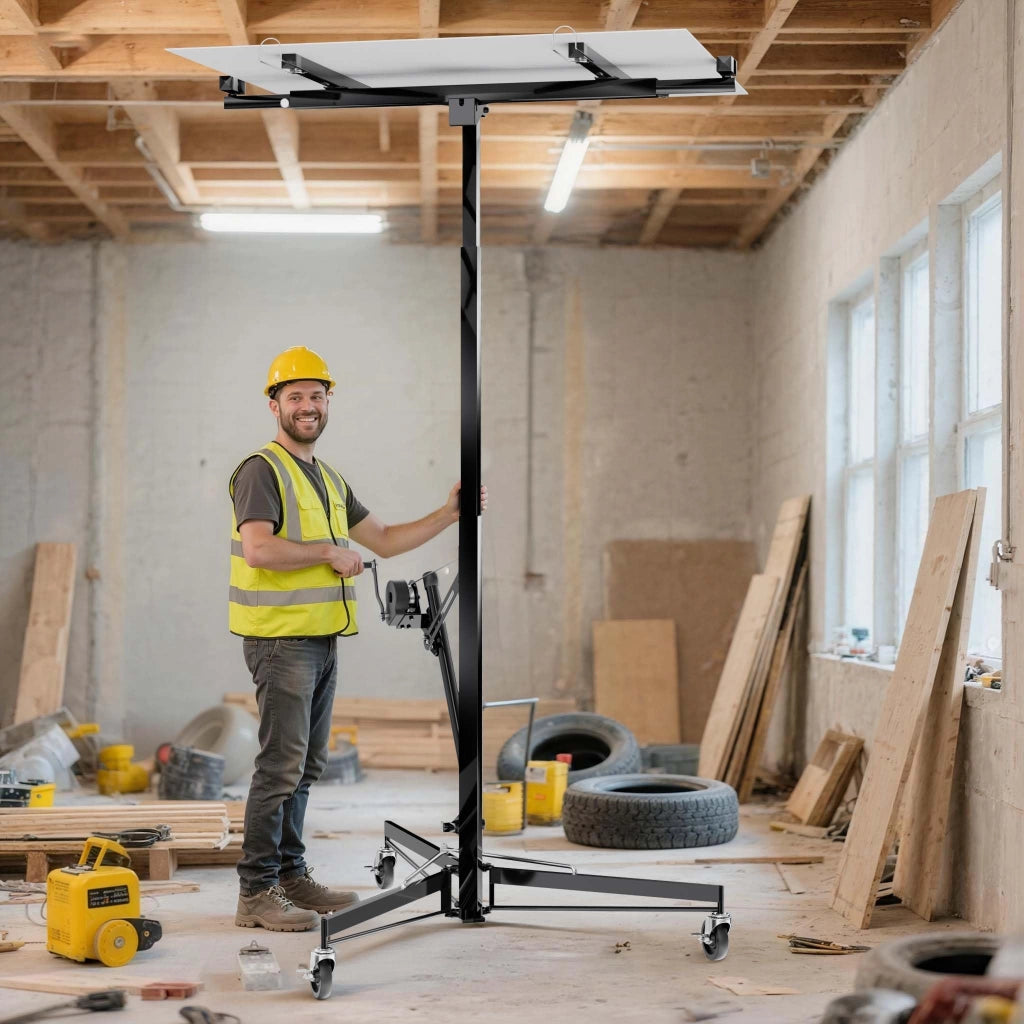 Sollevatore per piatti XXL, capacità 68 kg, con 2 guide estensibili fino a 290 cm