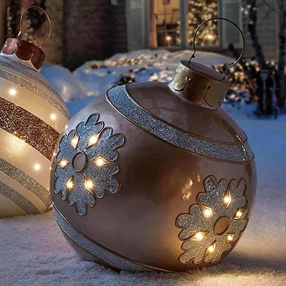 Palla di Natale gonfiabile, 60 cm, con pompa, in PVC