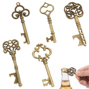 5 apriscatole vintage in bronzo, stile antico, ideali per matrimoni e battesimi