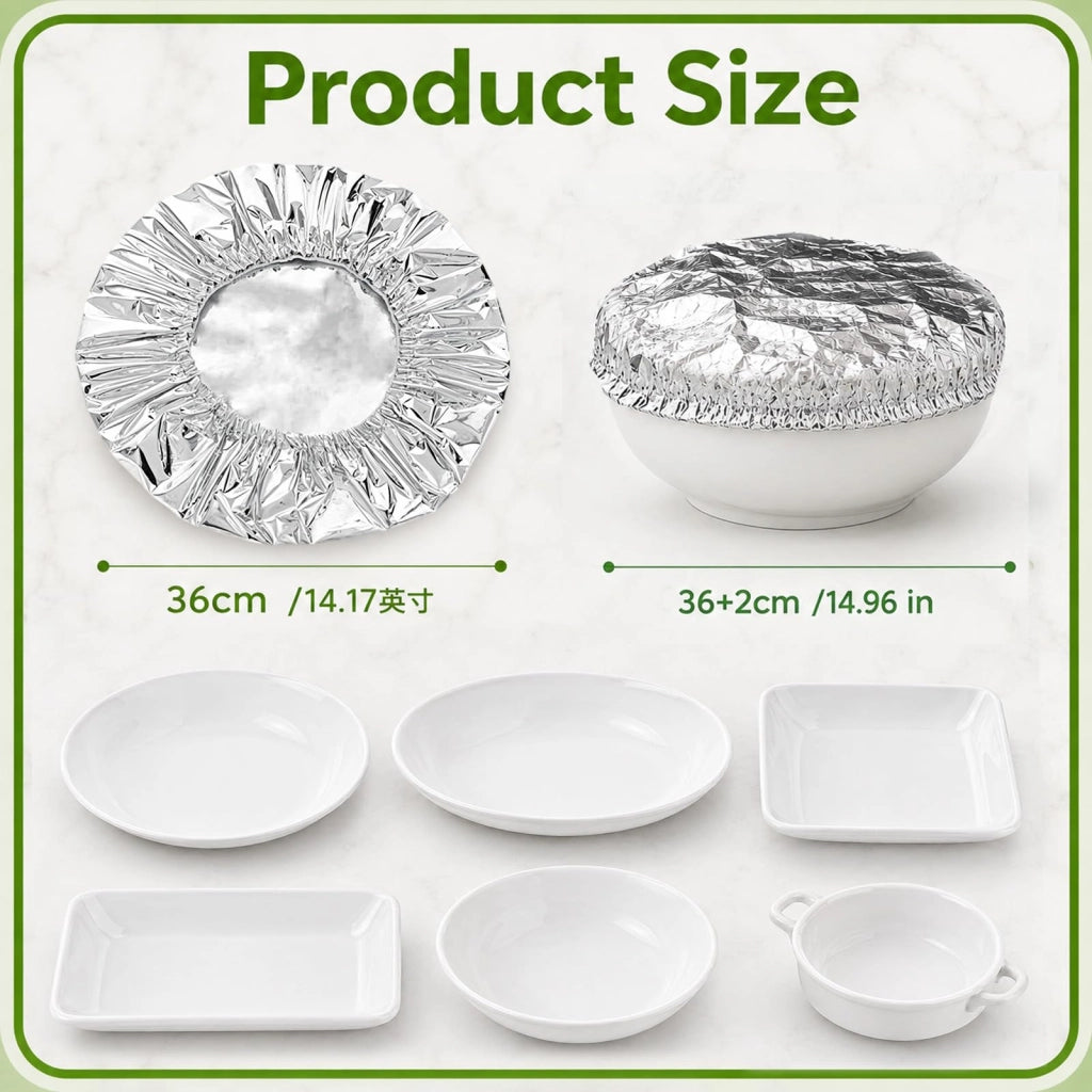 Film trasparente riutilizzabile, dimensioni 36+2 cm, colore argento, confezione singola