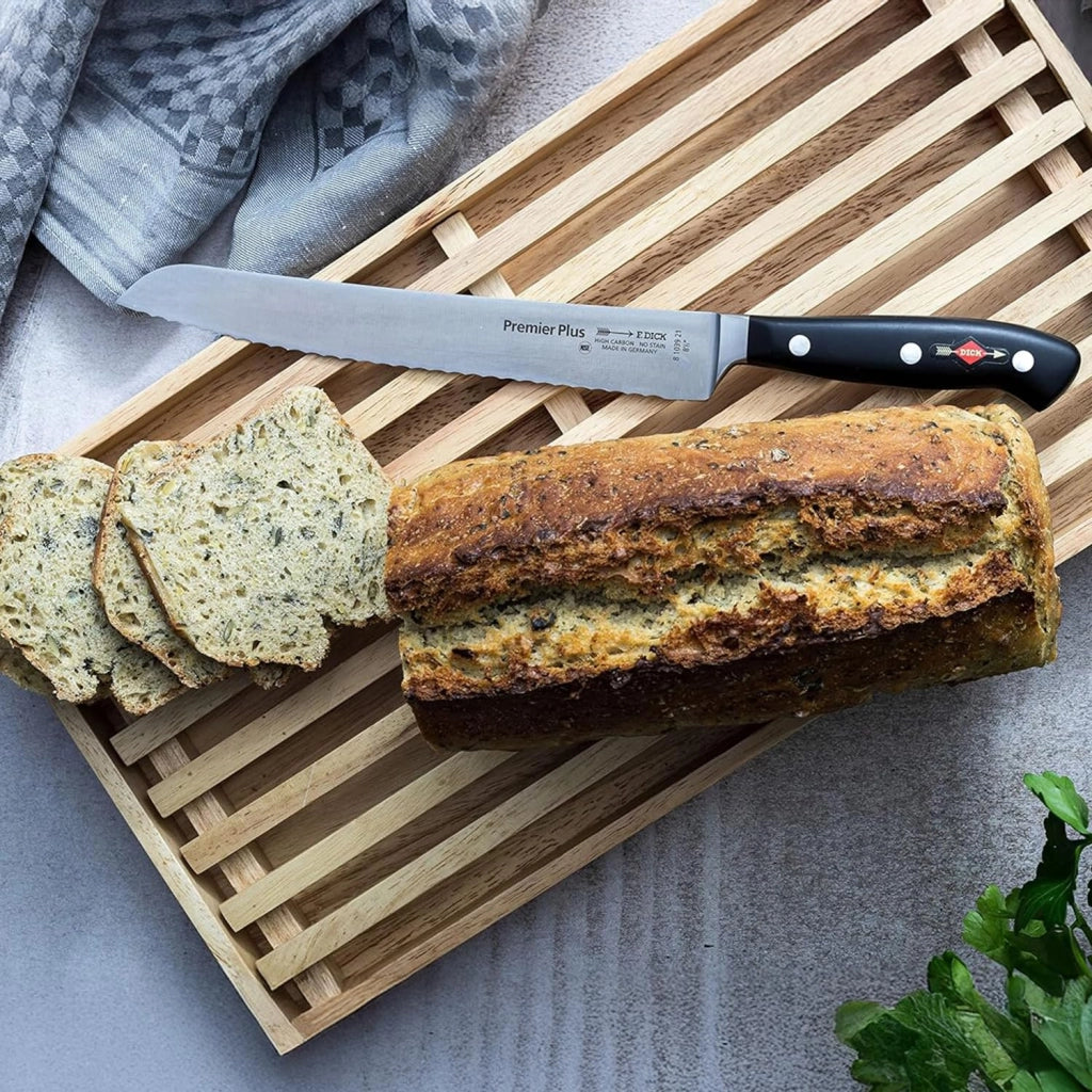 Coltello da pane, 20 cm, nero, acciaio inossidabile, 1 pezzo