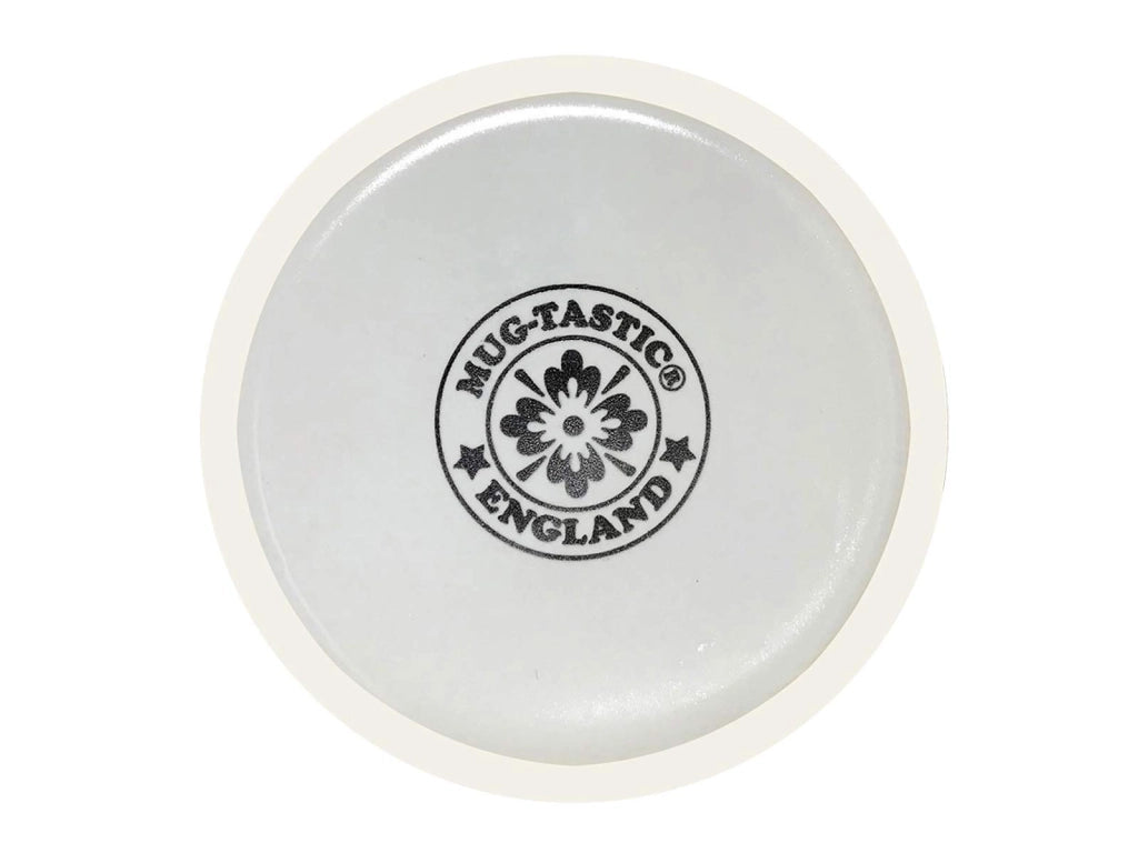 Tazza divertente per caffè o tè, 312 ml, in Vetroceramica, bianca, con scritta