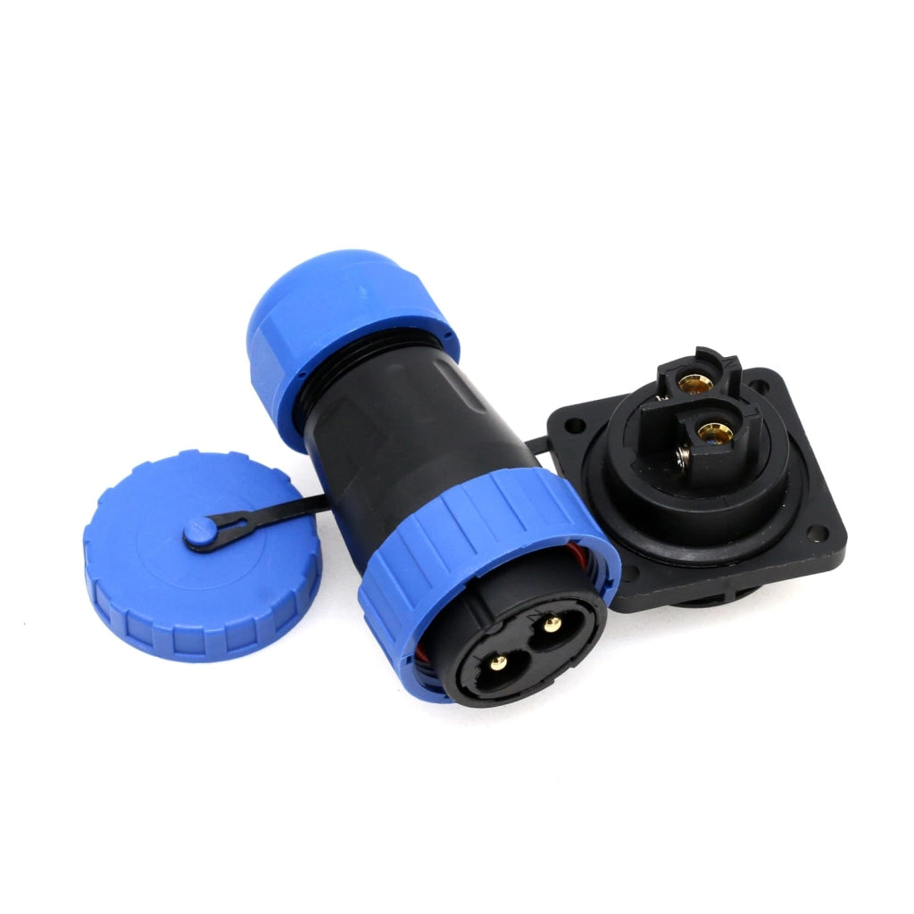 Connettore quadrato IP68, 2 poli, 45A, in PA66