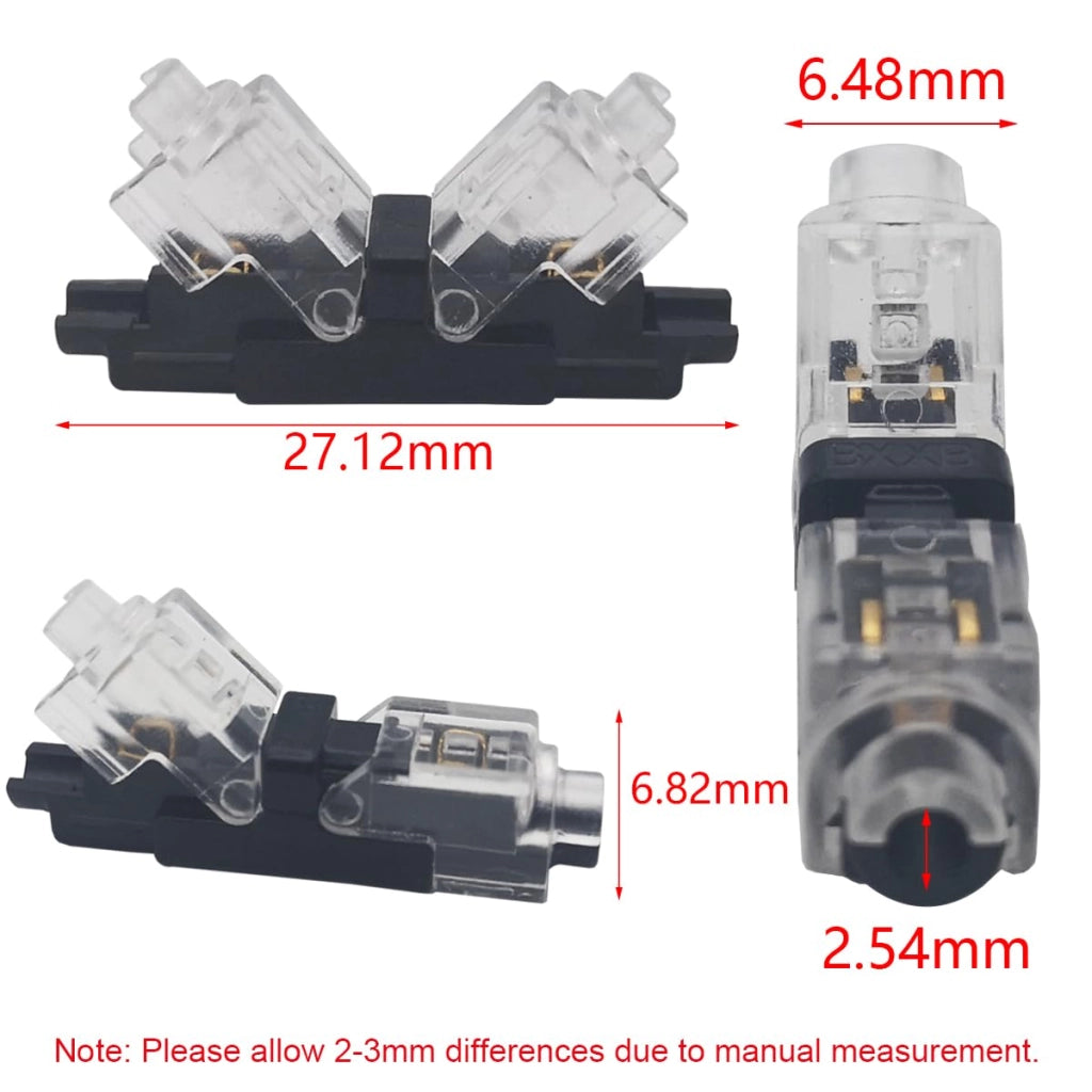 Connettore a spina H, unipolare, confezione da 20 pezzi, per cavi da 18-22 AWG, sezione 0,35-0,75 mm²