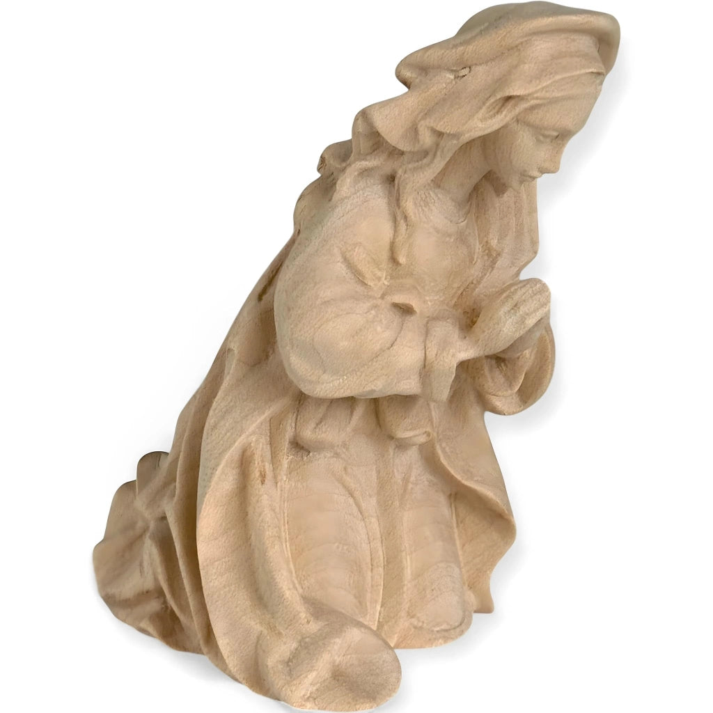 Figura per presepe, rappresentante la Madonna, in legno di acero, dipinta a mano, altezza 6 cm