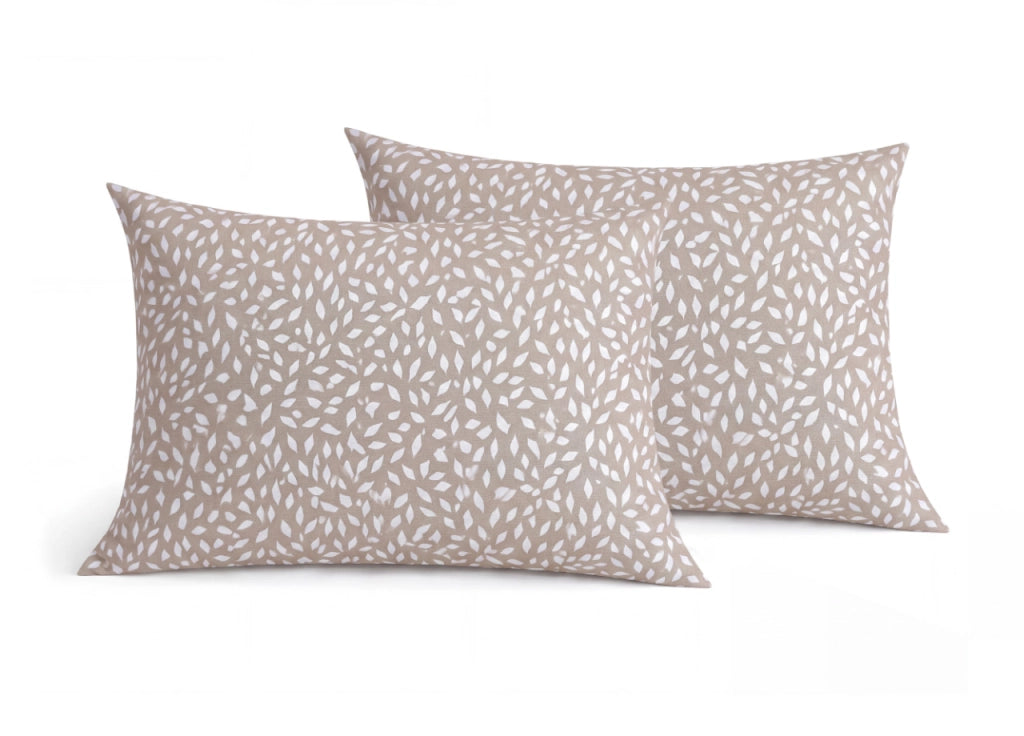 Completo Lenzuola Letto Morbida Flanella 100% Cotone Disegno Mosaico - Francese - Beige