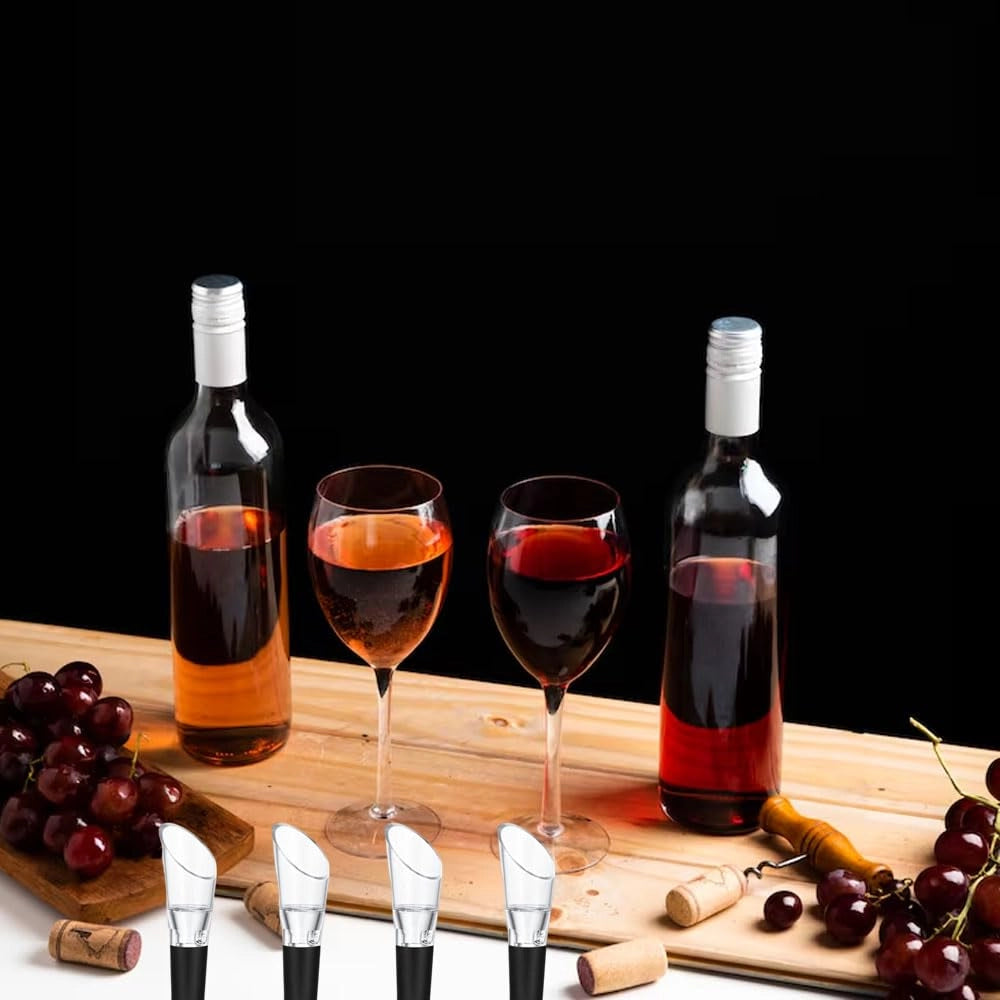 Set da 10 versatori per vino in plastica con sistema di aerazione