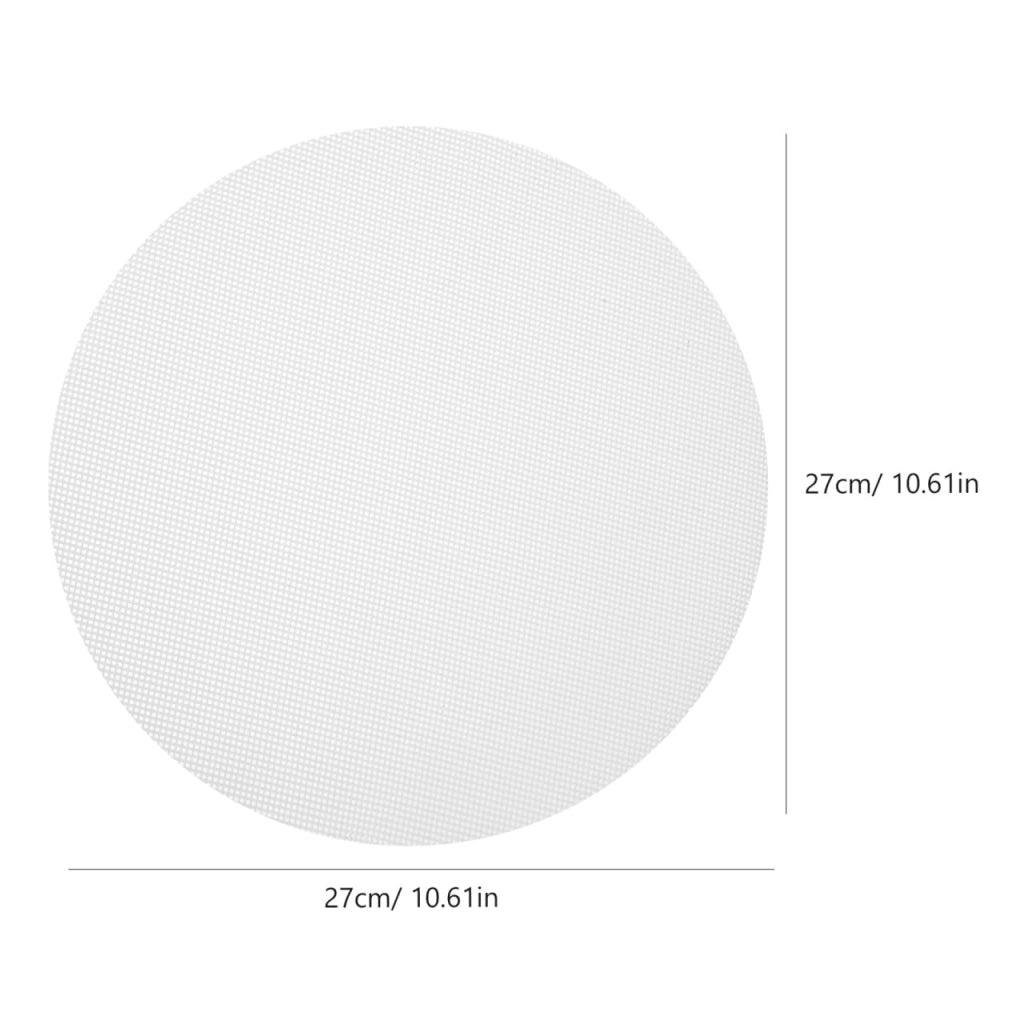 Set di 6 tappetini in silicone, rotondi, da 27 cm, antiaderenti