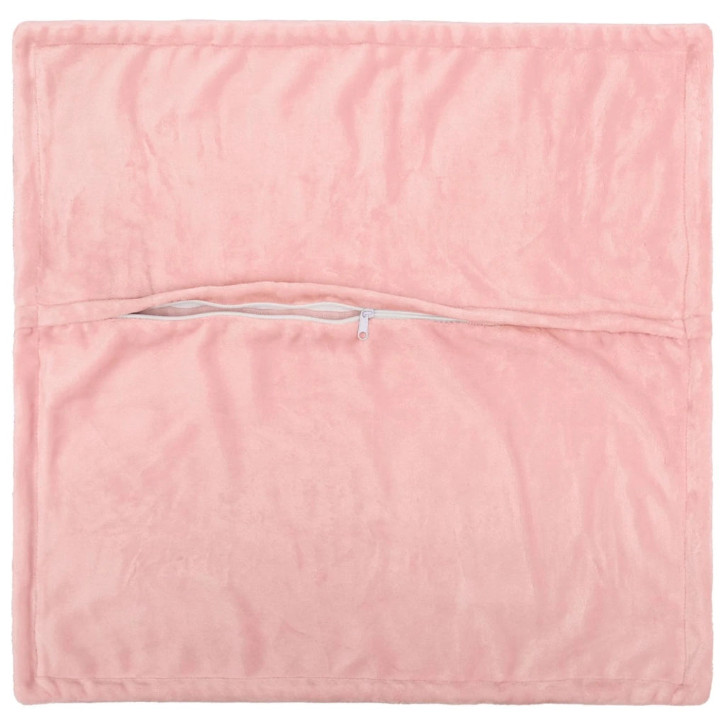 Federa 2 pz HOUTEN Rosa 45 x 45 cm Flanella 918886