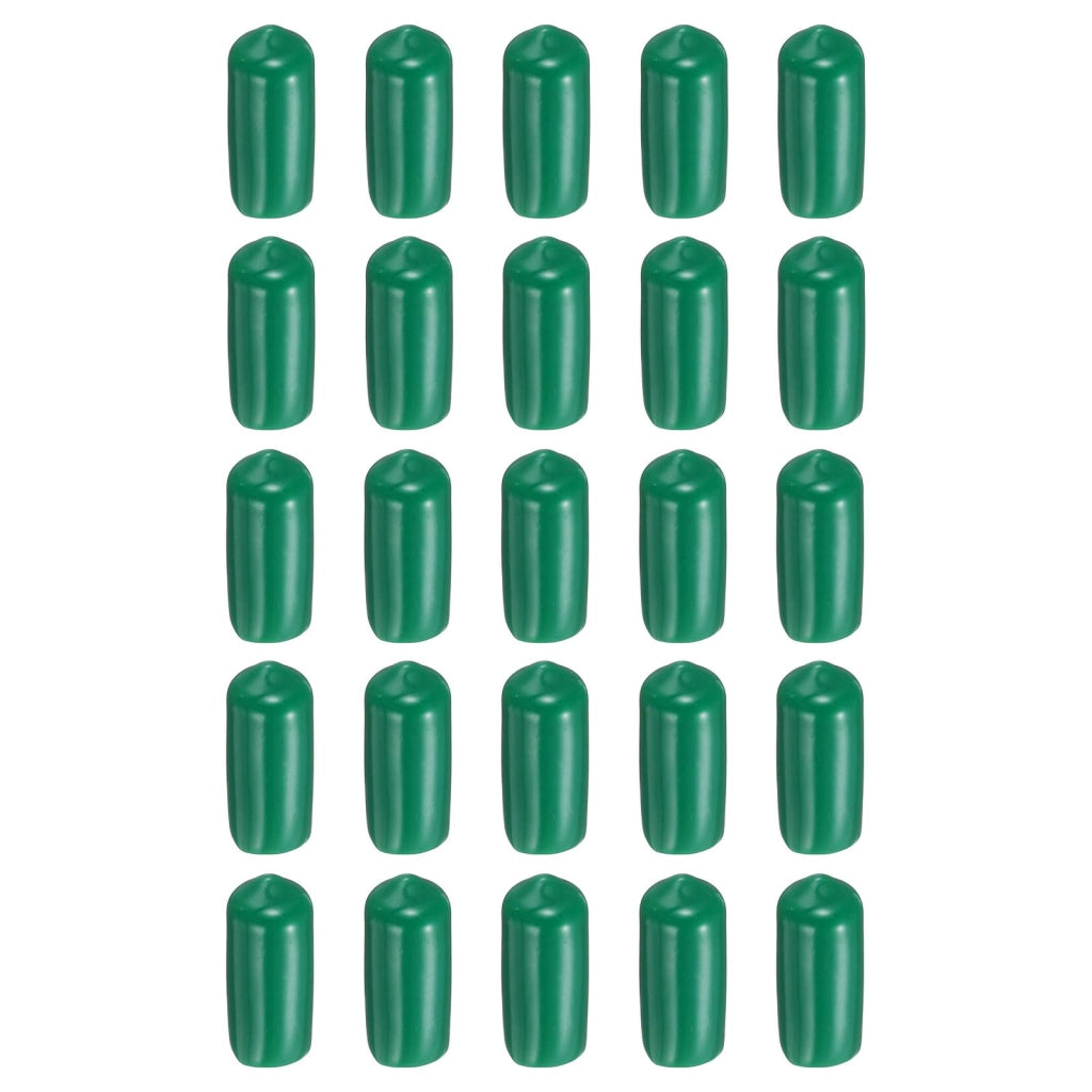 100 tappi in gomma rotondi, diametro interno 9,5 mm, copri-viti, verde scuro