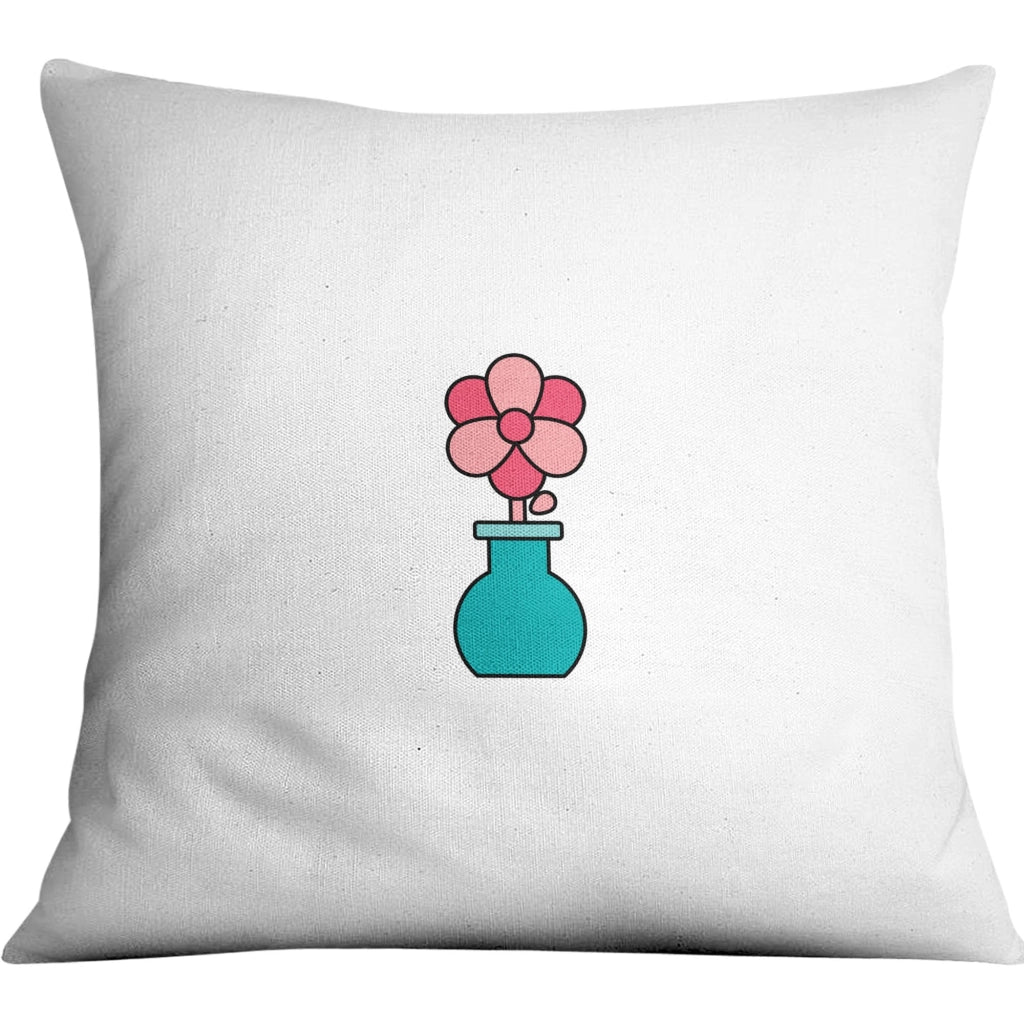 Cuscino, fodera 45x45 cm, bianco, in poliestere, per divani e caffè