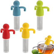 Set di infusori per tè sfuso, composto da 4 pezzi, in acciaio inossidabile 304