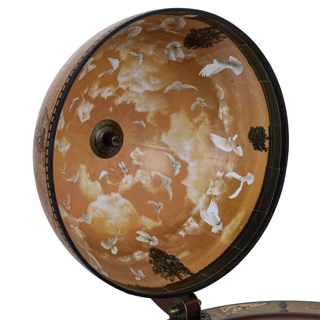 Portabottiglie a forma di mappamondo beige D41,6x46h cm