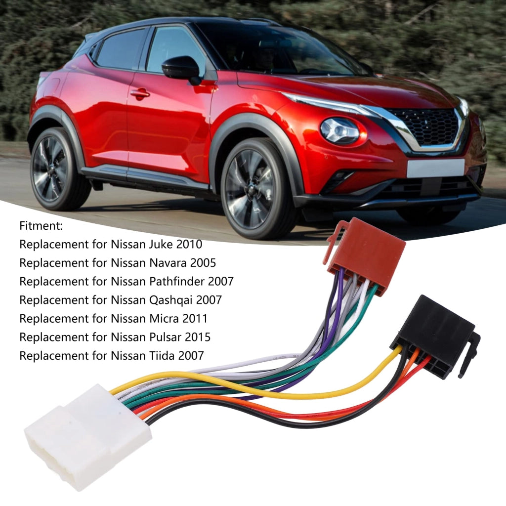 Kit di cavi ISO per autoradio, compatibile con Juke dal 2011 al 2014