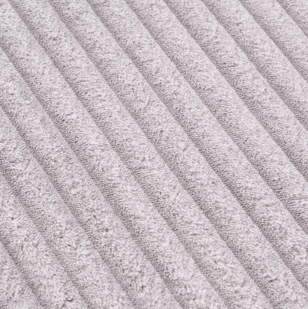 Divano modulare angolare 3 pezzi con chaise longue in schiuma e molle; grigio