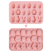 Stampo in silicone per dolci, set da 18 pezzi, colore rosa, senza BPA, dimensioni 12x19 cm