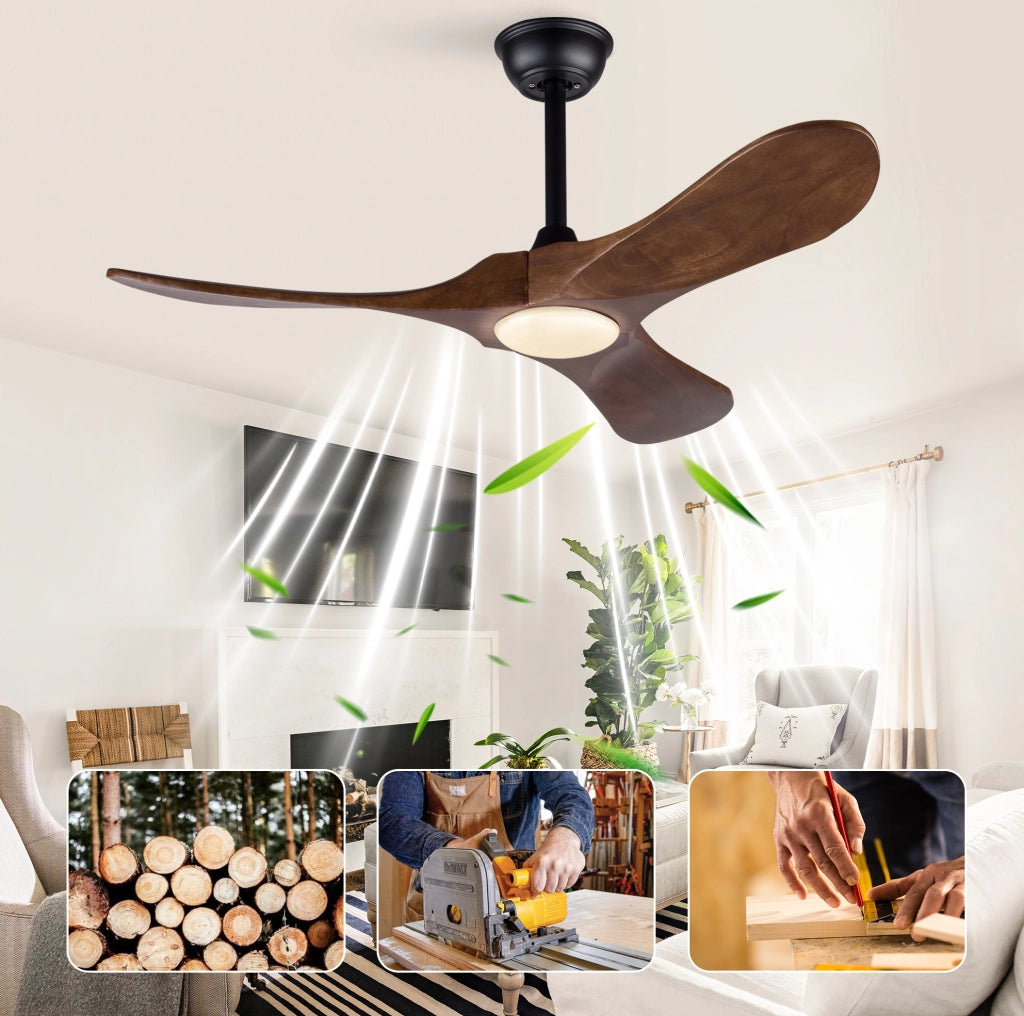 Ventilatore da soffitto da 42 pollici con luce LED e telecomando