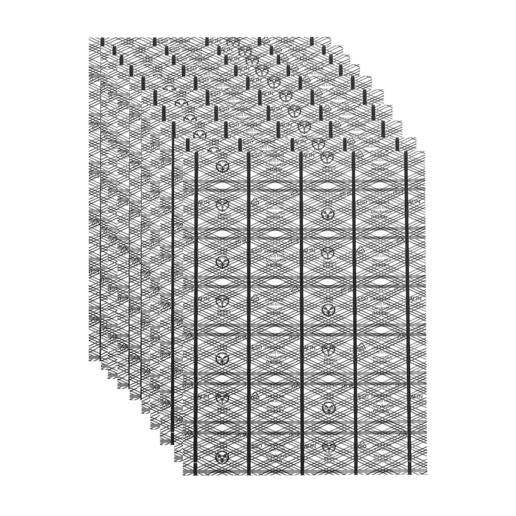 Sacchetti antistatici, confezione da 35 pezzi, protezione ESD, dimensioni 15 x 20 cm, formato piatto