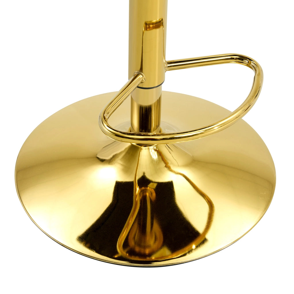 Set di 2 sgabelli da bar regolabili bianchi in PVC con schienale effetto coccodrillo