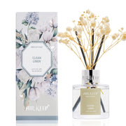 Bastoncini profumati da 50 ml, fragranza "Clean Linen" con fiori secchi