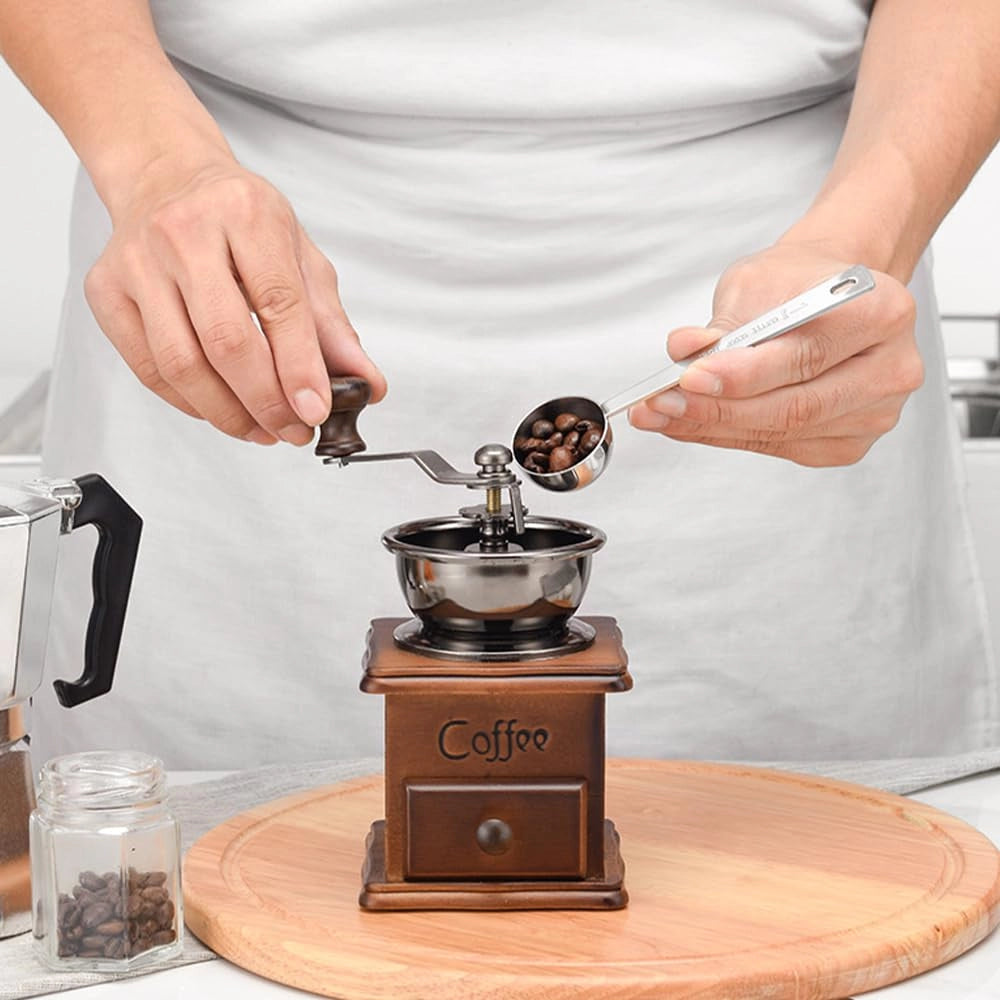 Set di cucchiaini dosatori, 3 pezzi, acciaio inossidabile, capacità: 5/15/30 ml