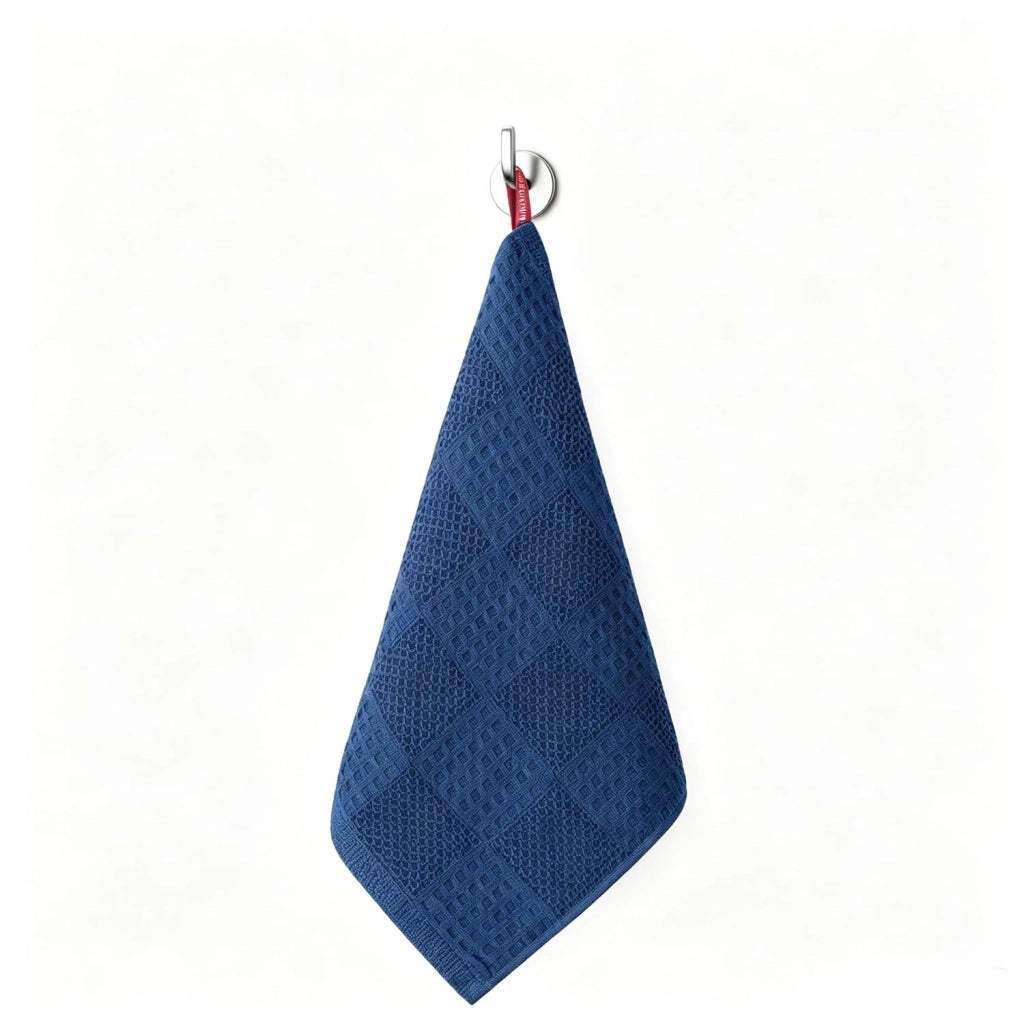 Set di 6 strofinacci da cucina in cotone al 100%, dimensioni 33x33 cm, colore blu