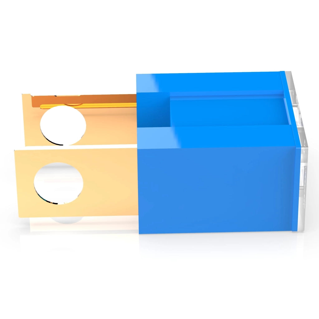 PAL, blocco di sicurezza, 100A, 32V, 5 pezzi, colore blu