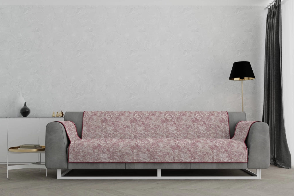 Copertura antimacchia per divano, modello Glamour, per 4 posti, colore bordeaux, 230 cm