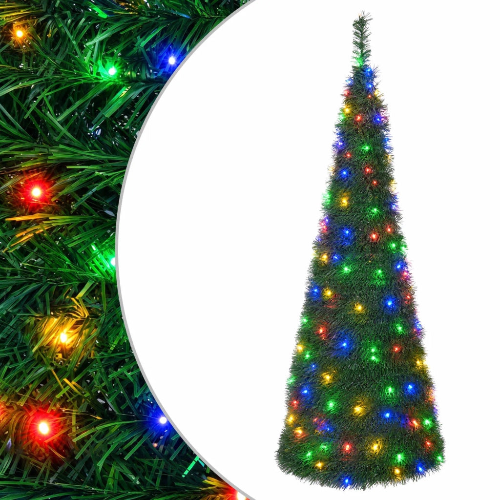 Albero di Natale LED pop-up 210 cm 200 LED PVC Verde 42055439