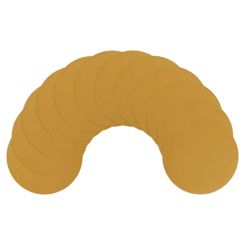 Set di 12 sottobicchieri rotondi in pelle, diametro 10 cm, impermeabili e antiscivolo