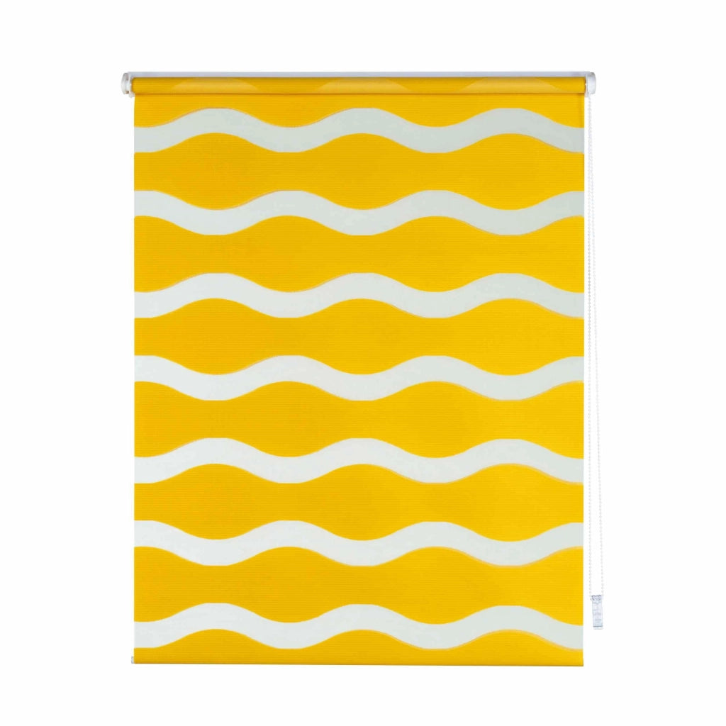Klemmfix, tenda a rullo doppio, colore giallo, 55x200 cm, in poliestere
