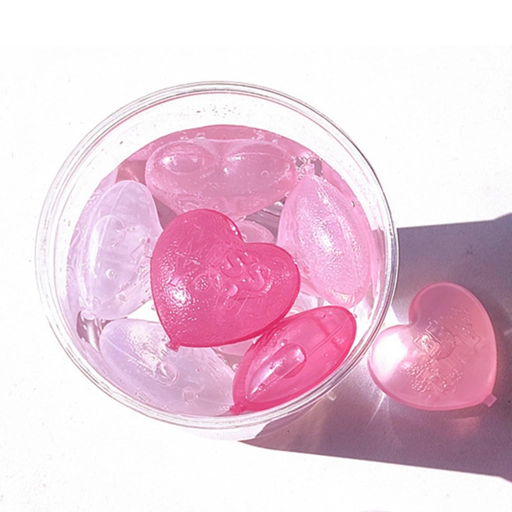 Cubetti di ghiaccio a forma di cuore, 15 pezzi, riutilizzabili, in polietilene (PE), dimensioni 1,5 x 1,6 cm