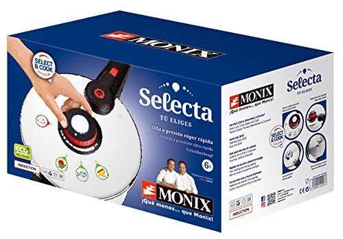 Moderna pentola a pressione in acciaio inox, 7 litri, argento