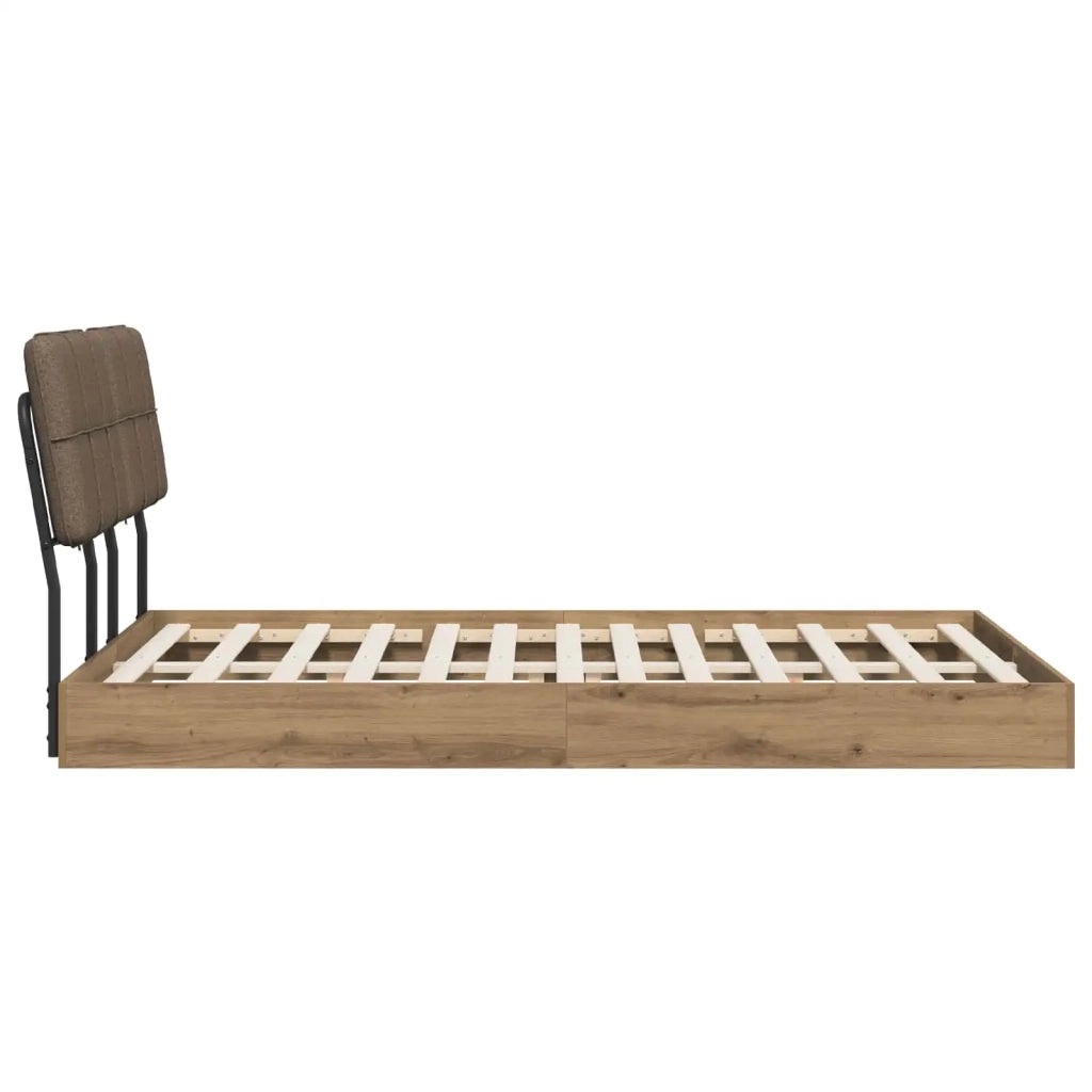 Letto matrimoniale con testiera Rovere Artisan e Tortora 8003108