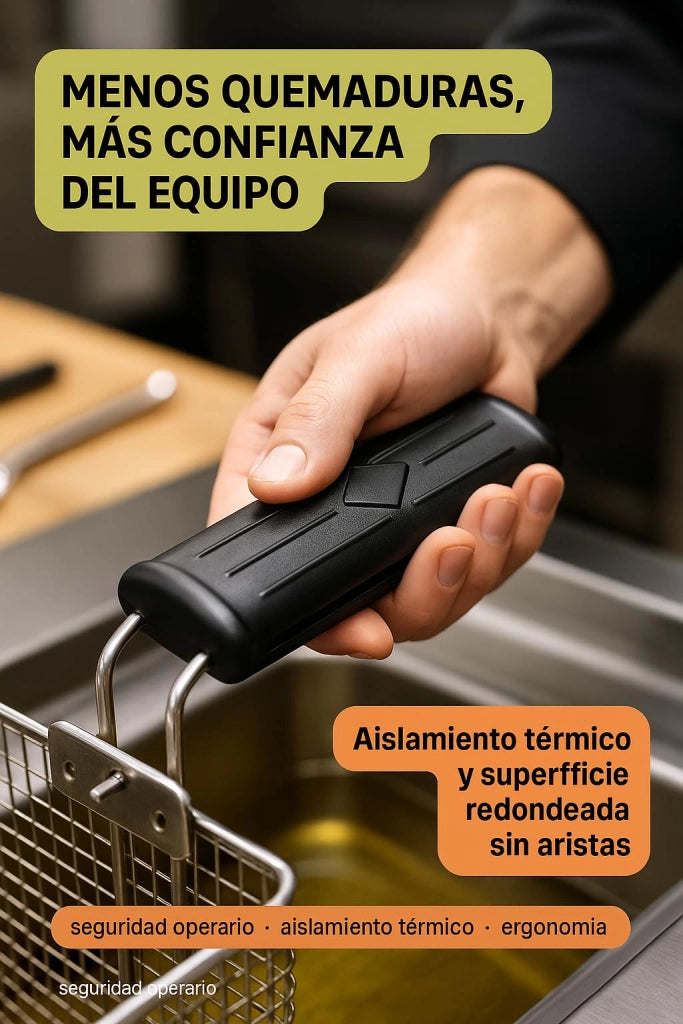 Maniglia per friggitrice, compatibile con il modello Movilfrit P 907080, realizzata in plastica