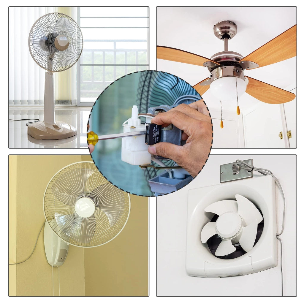 Condensatore CBB61, capacità 6 µF, tensione 250 V AC, 2 pezzi, con involucro metallico