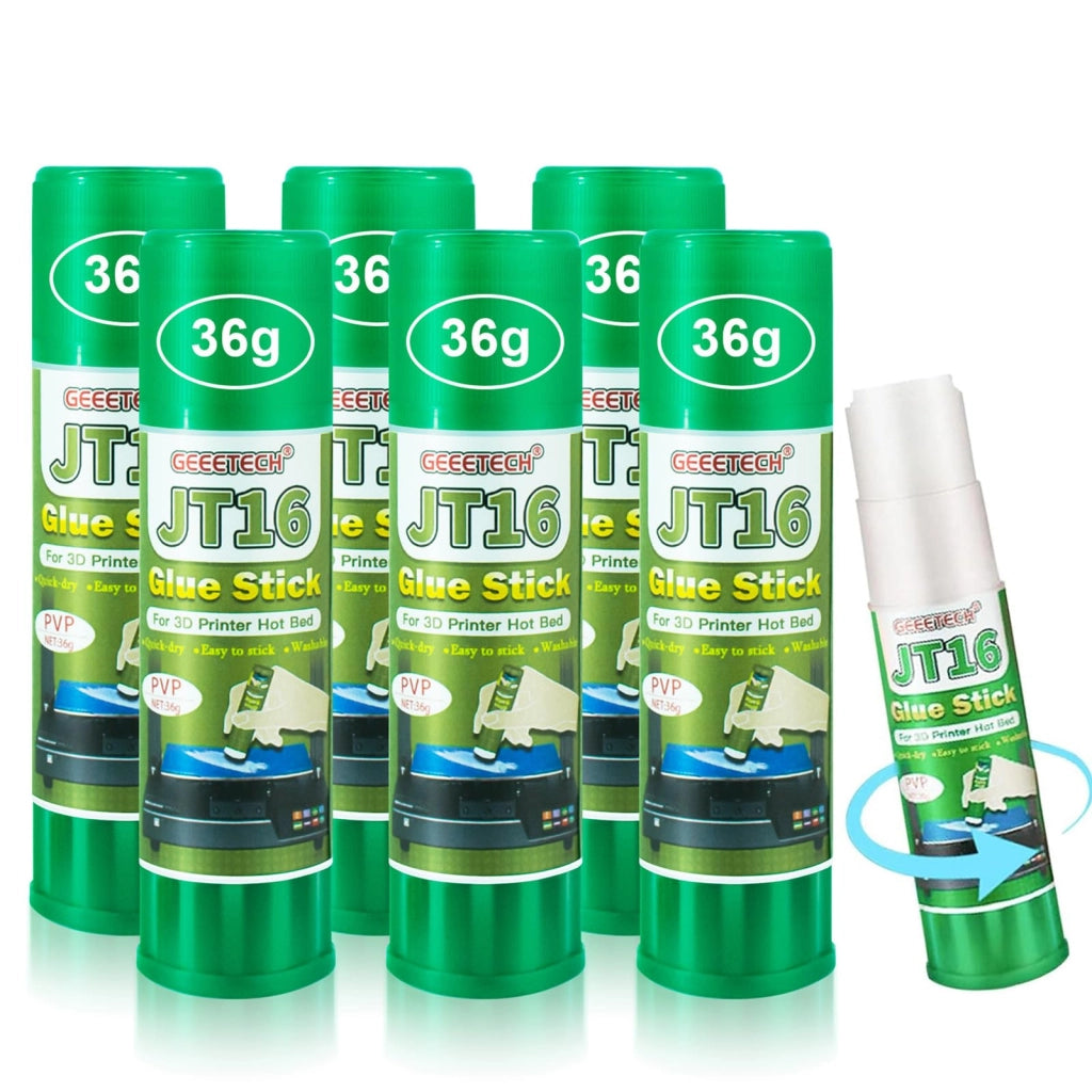 Stick adesivo per stampante 3D, 3 stick, 36 g, asciugatura rapida, colla solida PVP per piano riscaldato, PLA ABS PETG