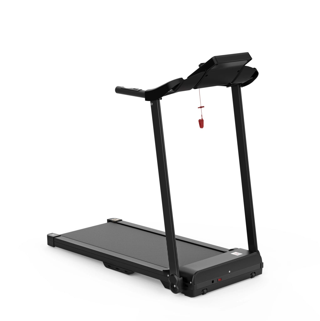 Tapis roulant pieghevole nero con app e 12 programmi