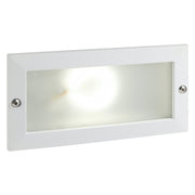 SEGNAPASSO INCASSO RETTANGOLARE APERTO E27 - 10 W - bianco