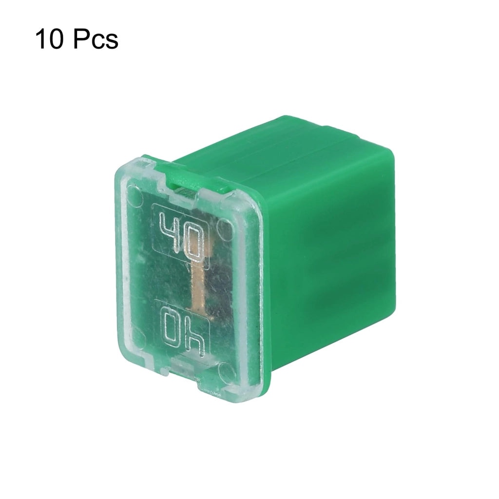 Fusibile da 48V, 40A, a filo, confezione da 10 pezzi, colore verde