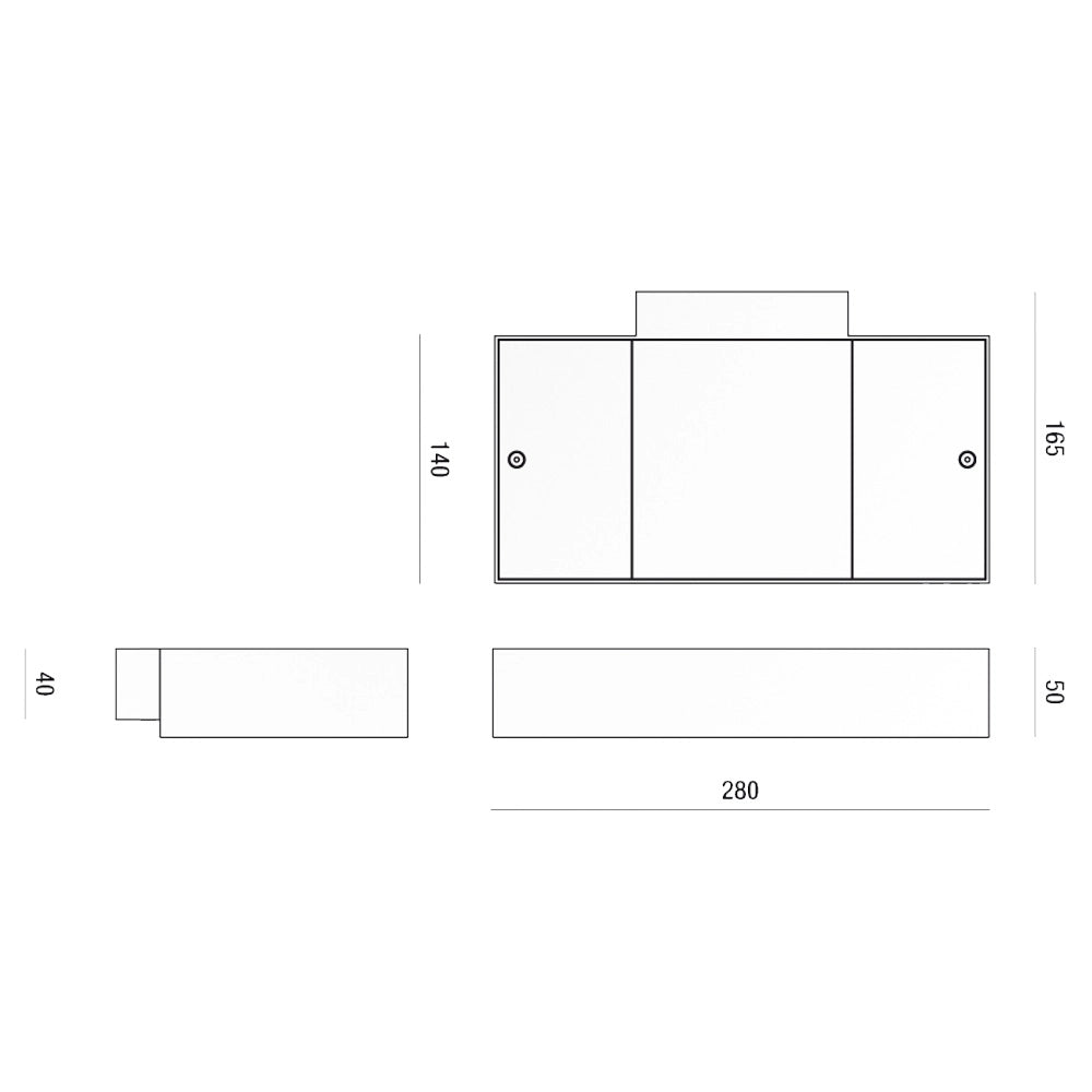 Plafoniera Parete Diva 51W LED 4000K 5300lm DALI Bianco - Fabas Luce
