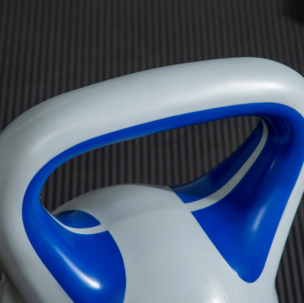 Kettlebell 12 kg 24 x 17 x 28 cm blu per workout in casa