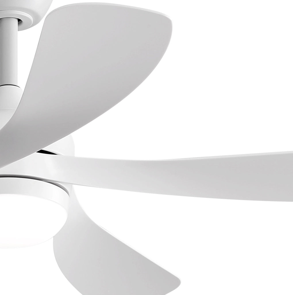 Ventilatore da soffitto 42 pollici con LED dimmerabile e telecomando bianco